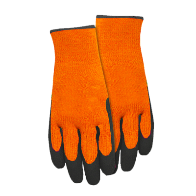 Thermal 7 Gauge Hi-Visibility Gripping Gloves Fluorescent Orange (3-Pack)