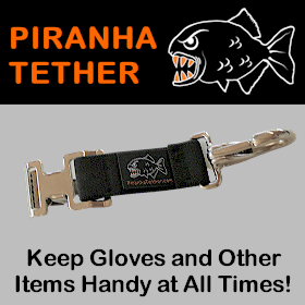  Piranha Glove Tether Leash With Multi-Use Clip