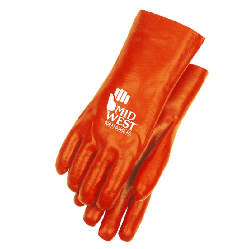 12” Heavy-Weight Red Chemical Gloves (3-Pack)