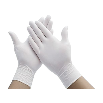 Latex 6 Mil White Disposable Standard Exam Grade Gloves (100 Pieces Per Box)
