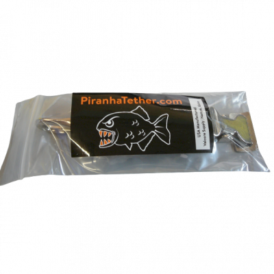 Piranha Glove Tether Leash with Multi-Use Clip